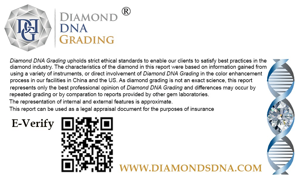 Diamond DNA Grading disclaimer and E-Verify